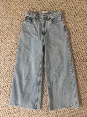 Abercrombie & Fitch Light Blue Wide Leg Jeans